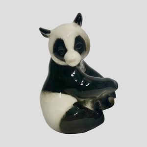 Vintage Lomonosov Porcelain Panda 5” Figurine Made In USSR